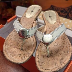 Lindsay Phillips Flip Top cork bottom sandal